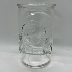 Jimmy Buffet Margaritaville Tall Clear Drinking Glass Preowned